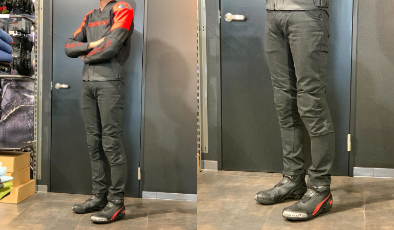 見た目と性能を両立するライディングデニム-”5-POCKET DENIM SLIM PANTS”